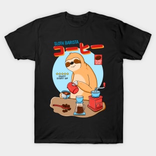 Sloth Barista T-Shirt